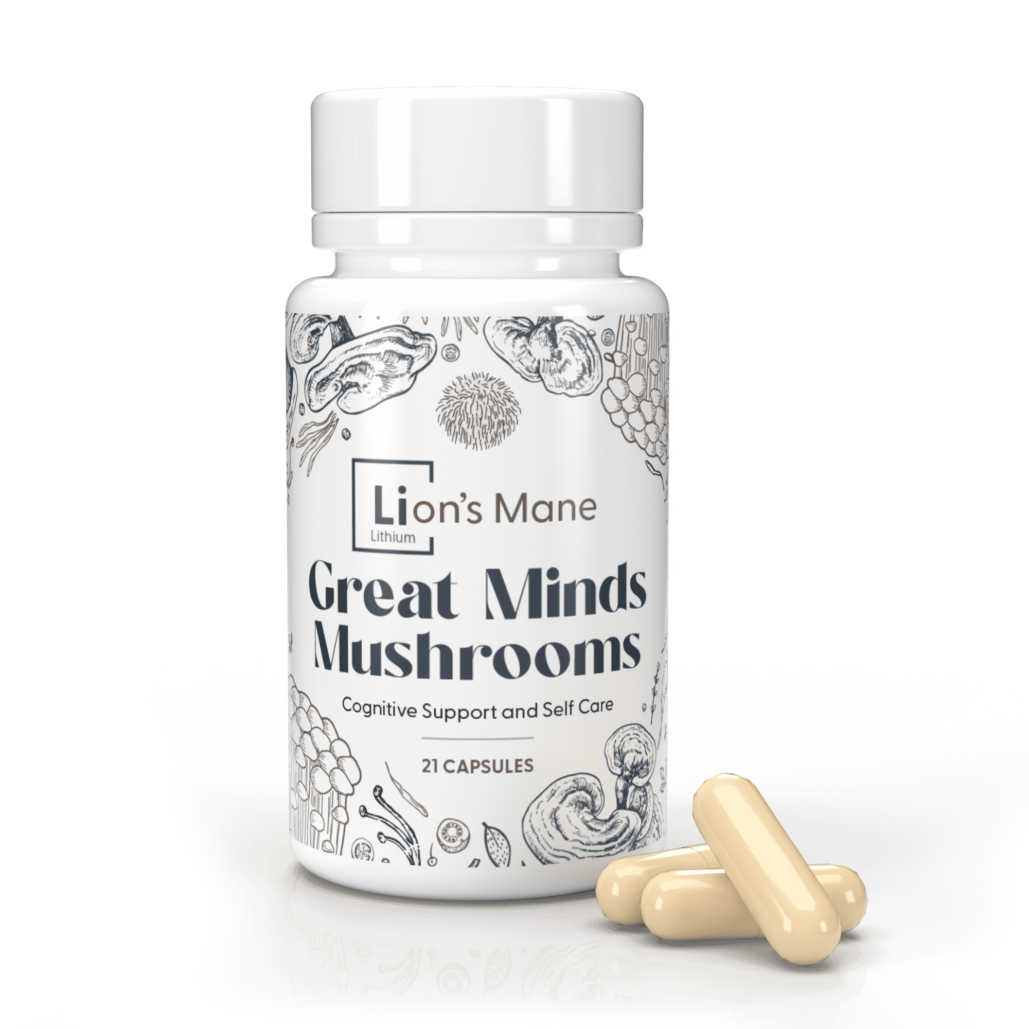 Great Minds Mushrooms with Lithium