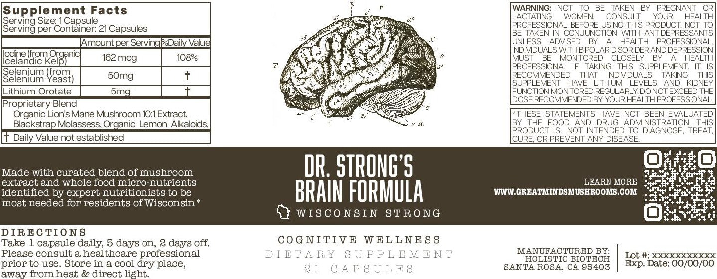 D.r. Strong Dr. Strong's Brain Formula – Great Minds Mushrooms